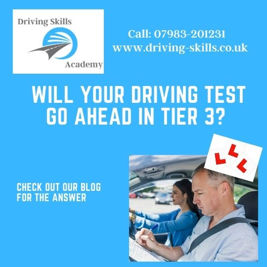 Will Your Driving Test Go Ahead in Tier 3?