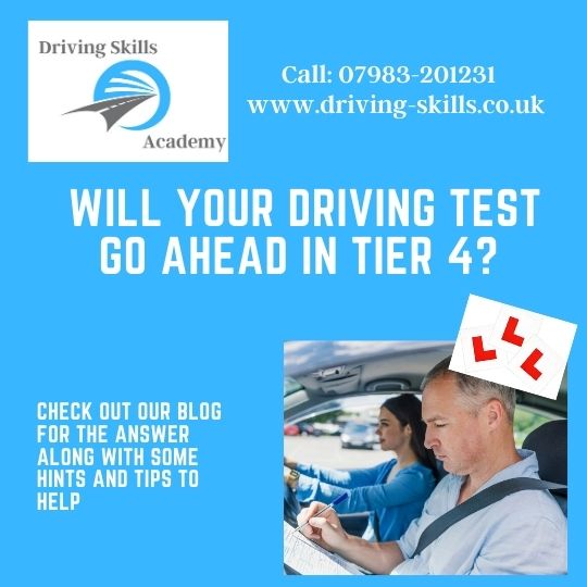 Will Your Driving Test go ahead in Tier 4