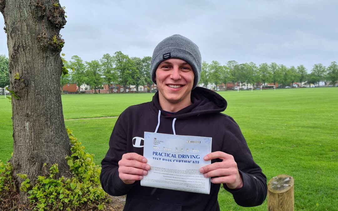 Paul Maftei Passing his Practical Car Test in Northampton