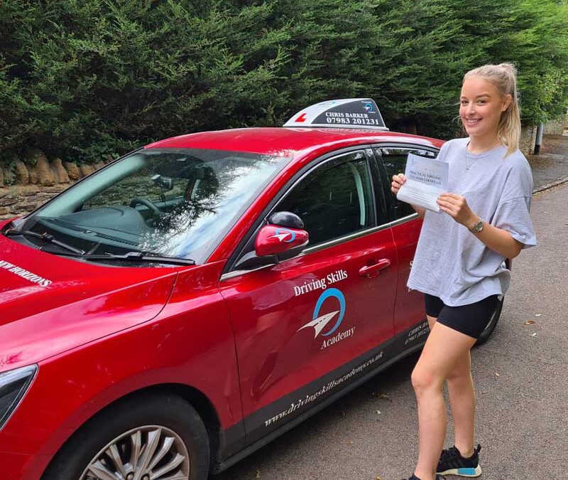 Hollie Gibbins Passes her Driving Test in Northampton