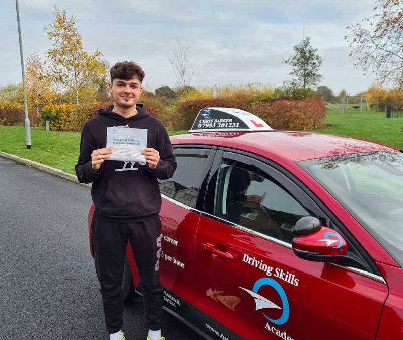 Cameron Willis Confident Driving Test Pass in Northampton