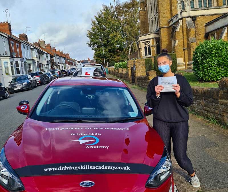 Morgan Jones Passes her Driving Test in Northampton