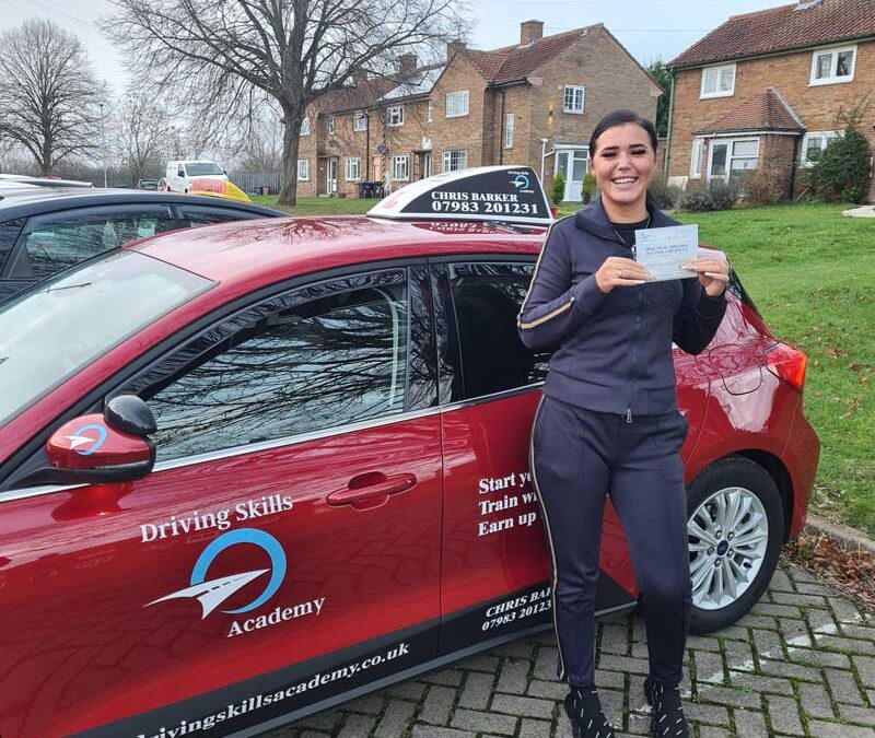 Sasha Hunt delivers a Confident Test Pass in Northampton
