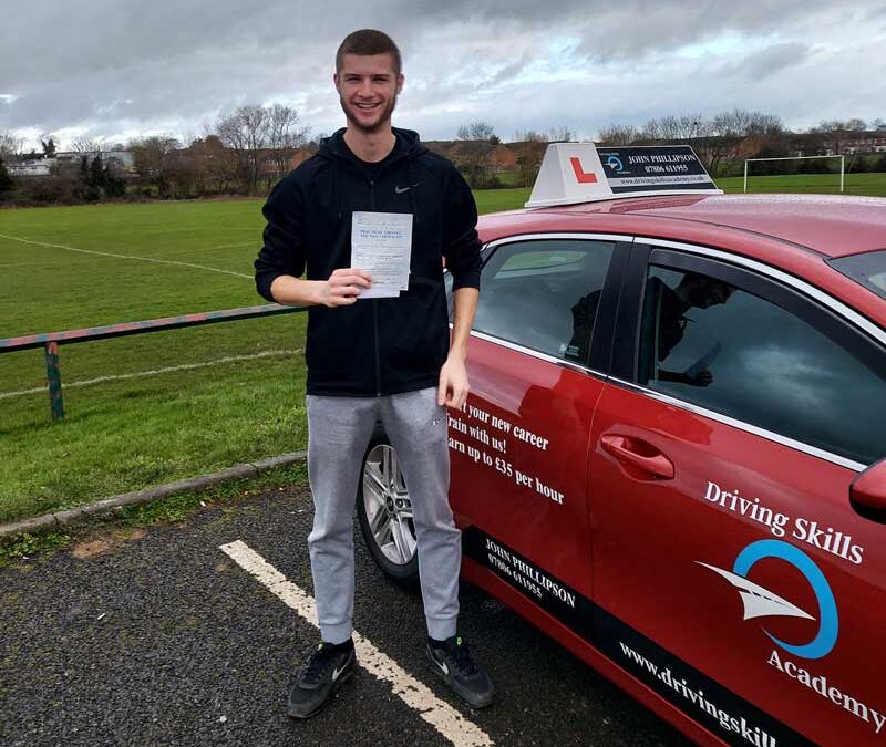 Alex North Passes Driving Test in Wellingborough