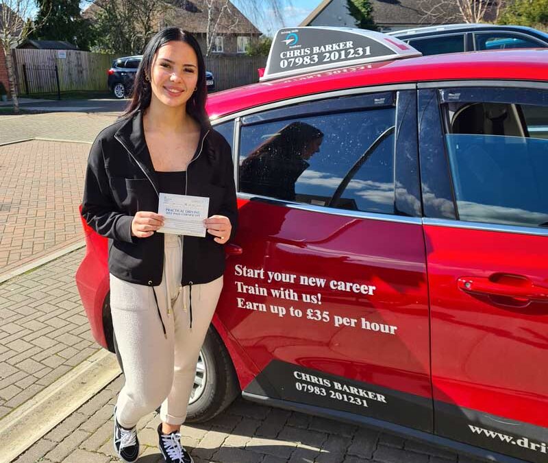 Daniella gets her Full Car Driving licence in Northampton