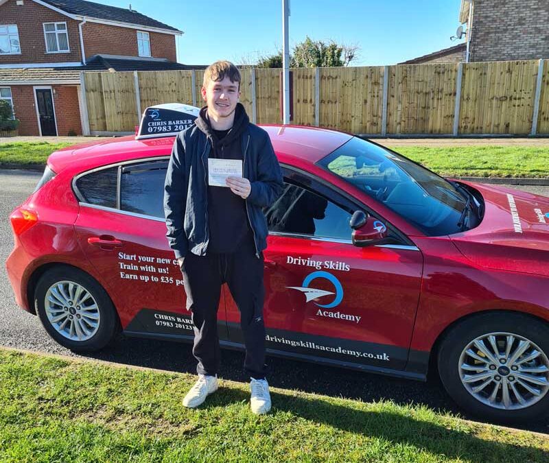 Euan Passes Driving Test First Time in Northampton
